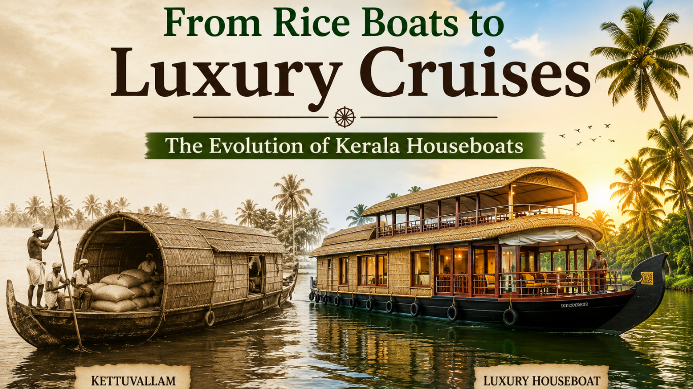 The evolution of Kerala houseboats